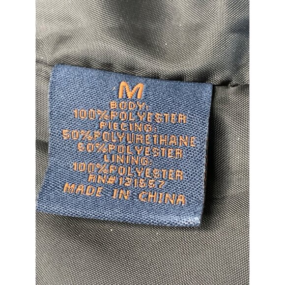 Marc Asher New York Mens Medium Varsity Jacket Black Polyester bomber 8163 - Picture 3 of 8